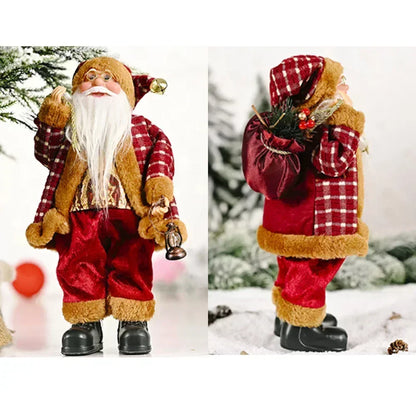 1~4PCS 2025 ChrisNavidad tmas Decoration for Home Santa Claus Plush Doll 30cm Party Decor Xmas Ornaments New Year Gift