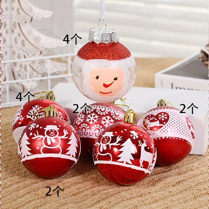 16pcs Christmas Ball Christmas Tree Decoration Ornaments for Home Decor Halloween New Year Navidad Pendant Ball Accessories